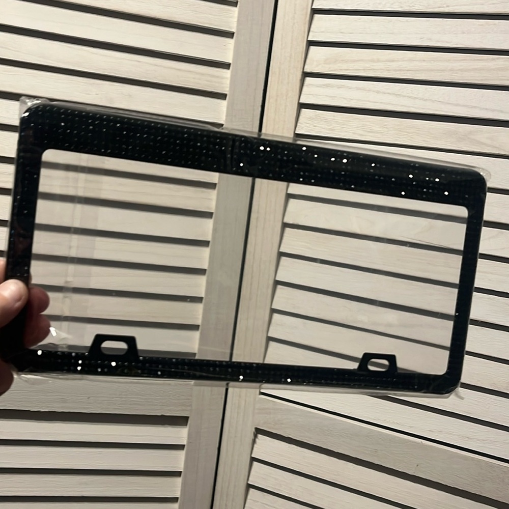 Bling license plate frame.